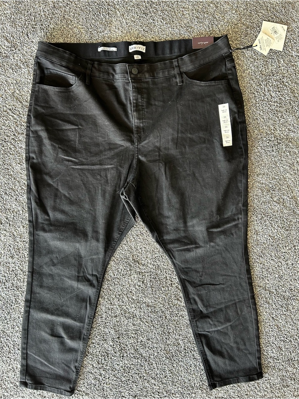 Ava & Viv Black Skinny High-Rise Jeans Lot